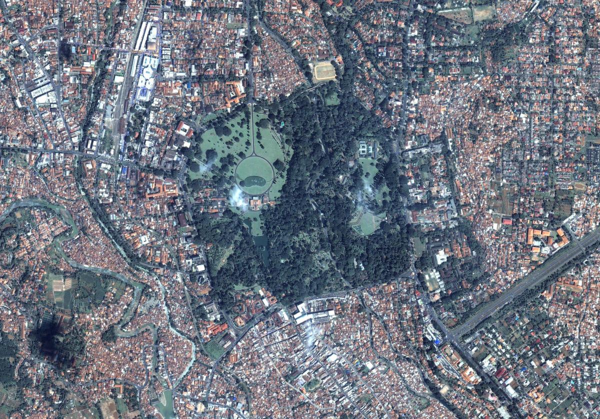 kort over Jakarta satellit