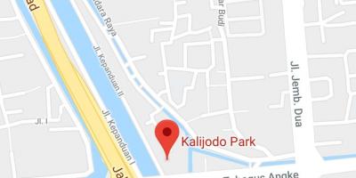 Kort over kalijodo Jakarta