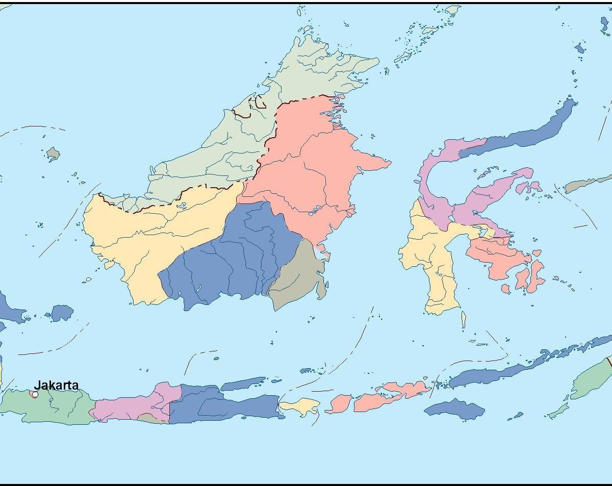 kort over Jakarta kort vektor